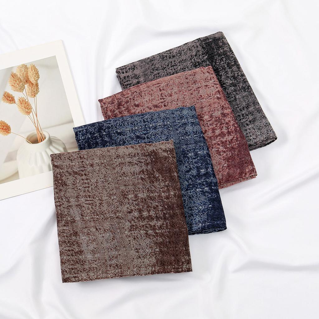 Fashion Printed Hijab for Women Color Blending Voile Scarf Muslim Soft Premium Shawl Breathable Headscarf Turban 180*90CM