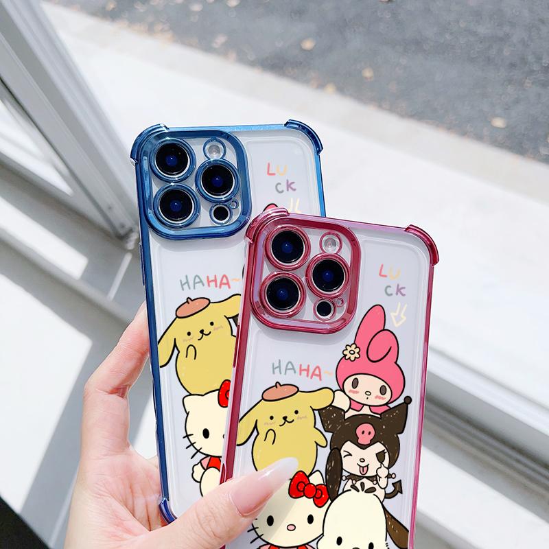Счастливый чехол Sanrio Kuromi Hello Kitty Melody для Samsung Galaxy S26 Ultra 5G S25 FE S24 S23 S22 Ultra Plus A57 5G Чехол Pochacco