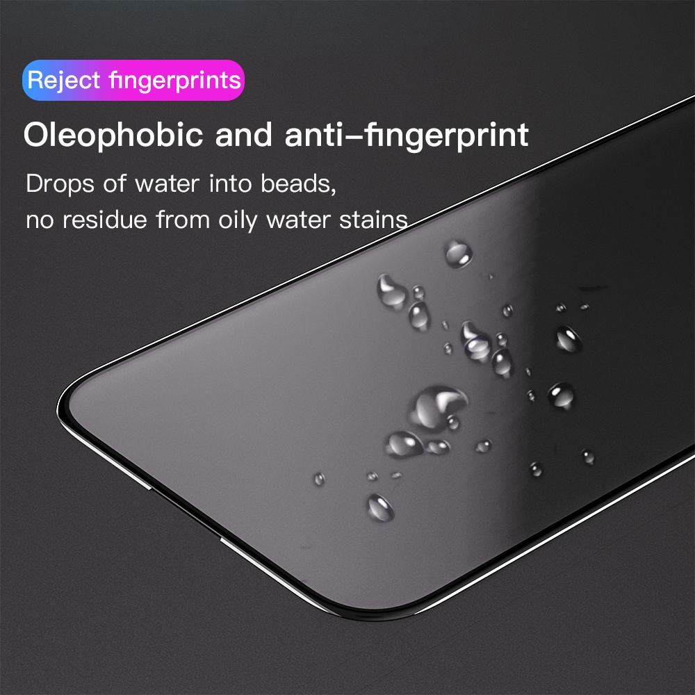 KEYSION Закаленное стекло Full Cover для iPhone 16 Pro Max Full Glue HD Screen Защитная стеклянная пленка для iPhone 15 14 13 12 Pro Max