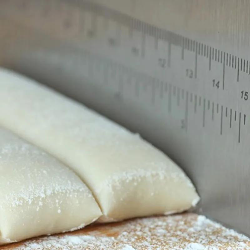 Нож для резки из нержавеющей стали с весами, нож для выпечки, инструменты для выпечки, 1 шт., многоцелевой скребок, измельчитель теста для пиццы, для хлеба своими руками lyp018