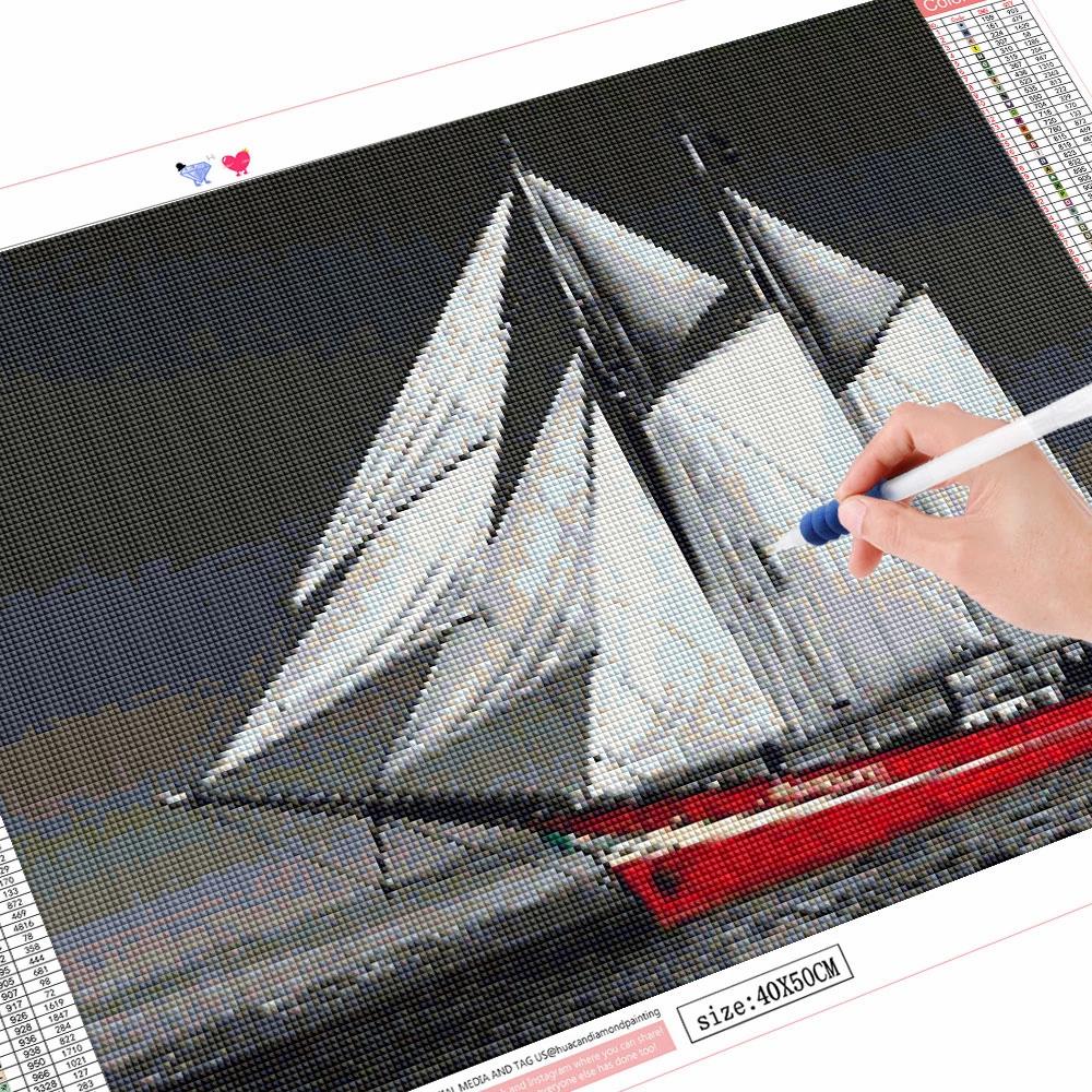 Полный квадратный/круглый алмазная живопись черный, красный пейзаж 5D Алмазная вышивка распродажа портрет цветок 5D DIY мозаичное украшение