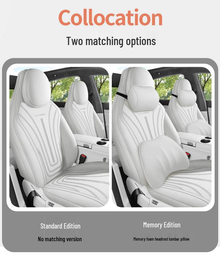 Zhijie R7 Perforated Suede Full-Coverage Seat Cushion – Breathable, All-Season Mat Cover