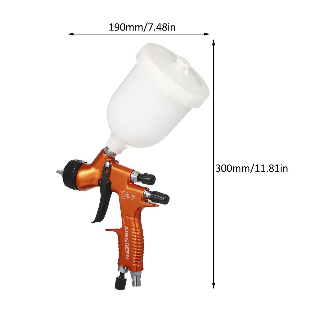 High Volume Low Pressure  Gravity Feed Sprayer 1.3mm Nozzle Highly Atomized Paint Spray Tool Mini