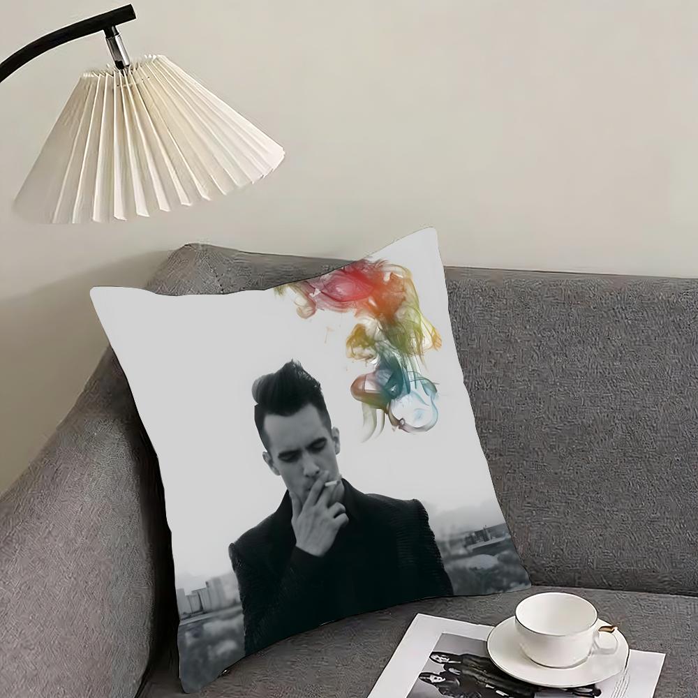 AAt The DiscoO Panic Band Cushion Cover Pillowcase Ultra Soft Skin Friendly Fabric Cloud Like Comfort Concealed Zipper
