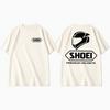 Unisexs Unisexs Crew Neck Tshirt Shoei Premium Helmets Racing Logo Short Sleeve Vintage Motorcycle Streetwear Casual Tee