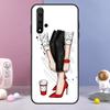 Модный Чехол для Huawei Nova 11 Pro 9 10 SE Y60 Y70 Y90 Y61 Y91 Y73 Y72 12i 11i 8i P20 P40 P30 Lite Девушка на Высоких Каблуках