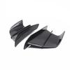 Universal motorcycle side fenders with glossy carbon coating, forged, with air deflectors