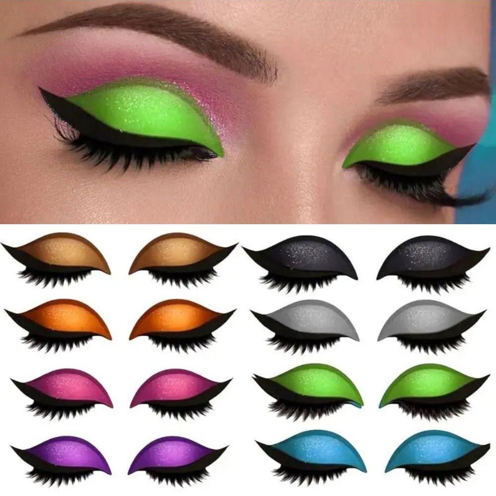 2 Pairs Self-Adhesive 3-in-1 Eye Makeup Sticker Waterproof Eyeliner Sticker  Beginner Friendly