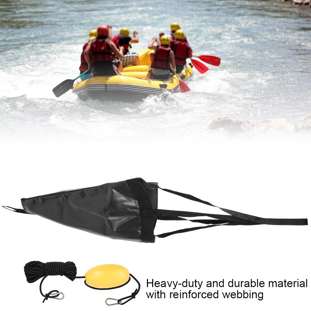 24-дюймовый портативный комплект буя для якоря лодки, аксессуар для яхты, резиновой лодки, каяка, рыболовной лодки, черный