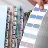 Transparent Sticky Index Tabs Writable Morandi Colors Index Stickers Stationery Supplies
