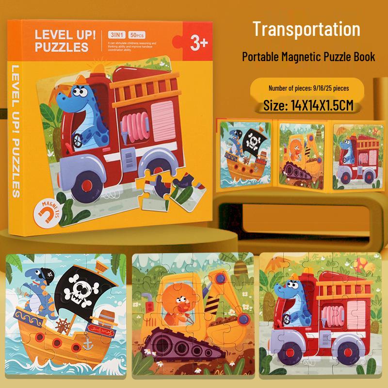 Magnetic Puzzle Set - Educational Toy for Children Aged 2-6