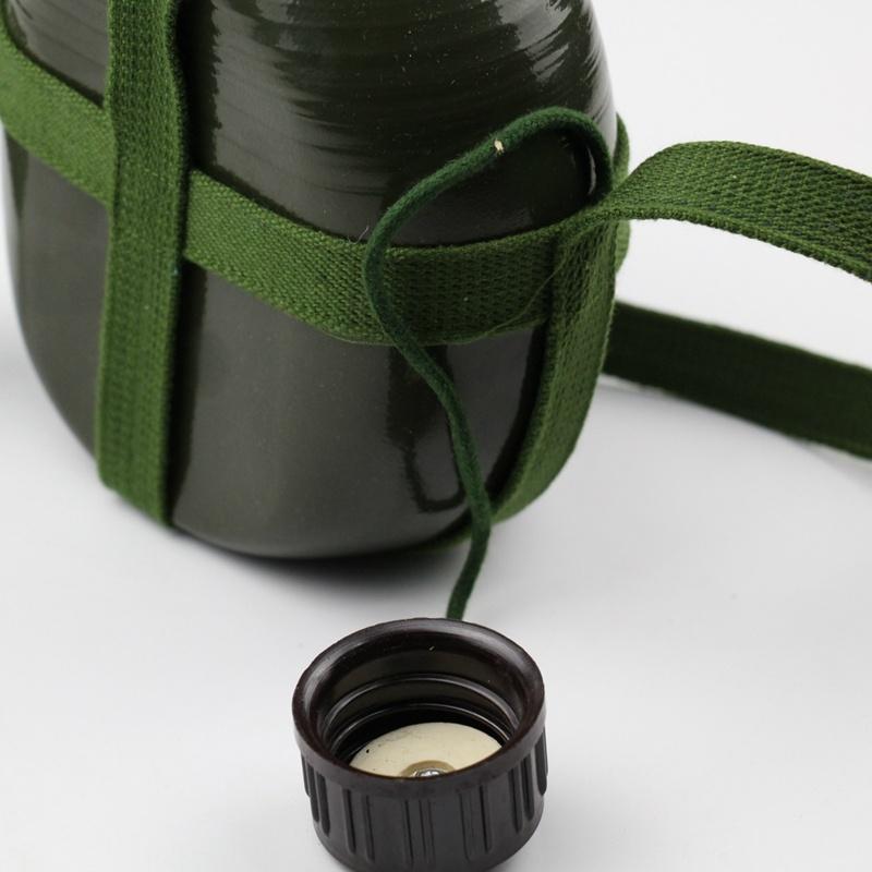 Military Canteen Outdoor Kettle Flask Olive Camouflage Hiking Camping Water Bottle (Volume:1.