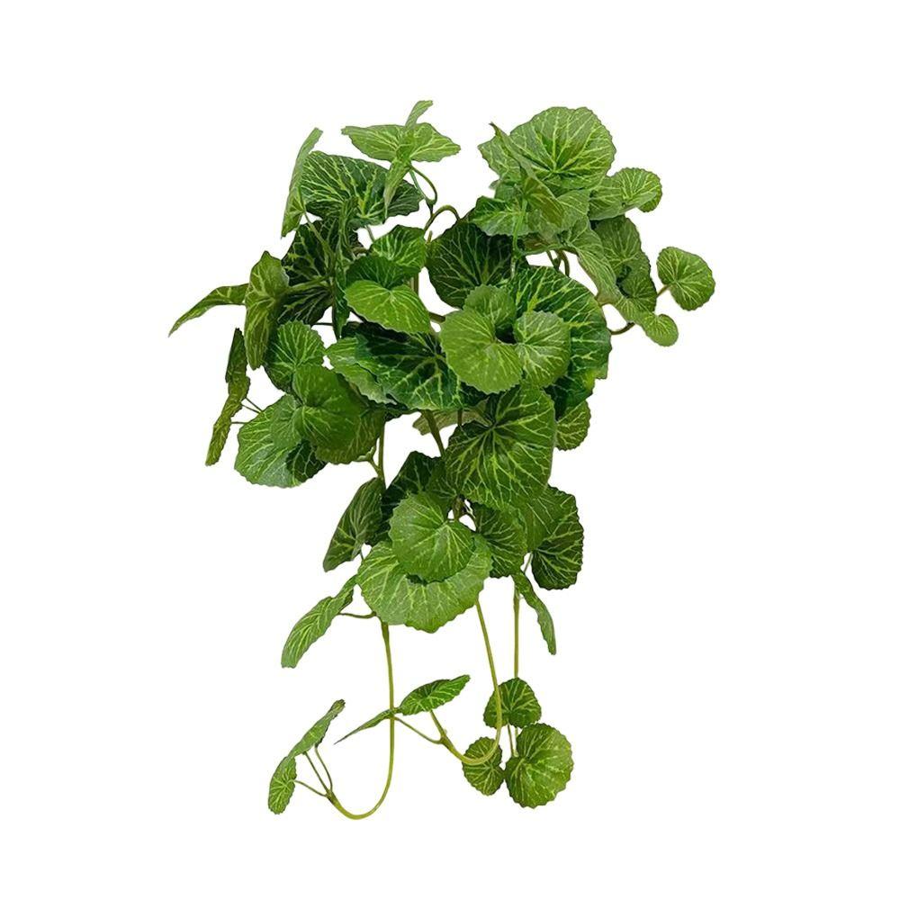 Украшение для дома Искусственные листья бегонии Зеленая настенная подвеска Венок Креативная растительная стена