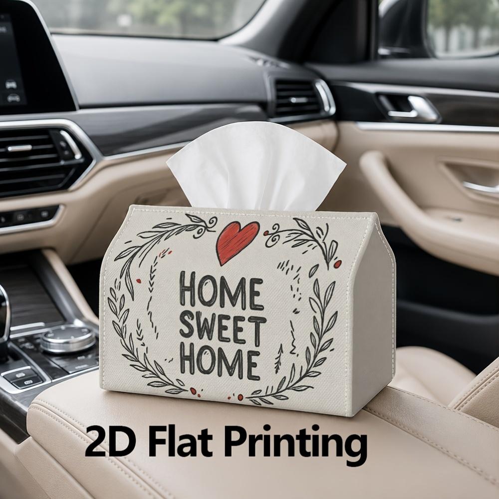1pc, 2D Flat Printing, Tissue Box for Home Cozy for Home Decoration Pattern Printed Tissue Box, Suitable for Home, Car, And Party Decoration Tissue Ho