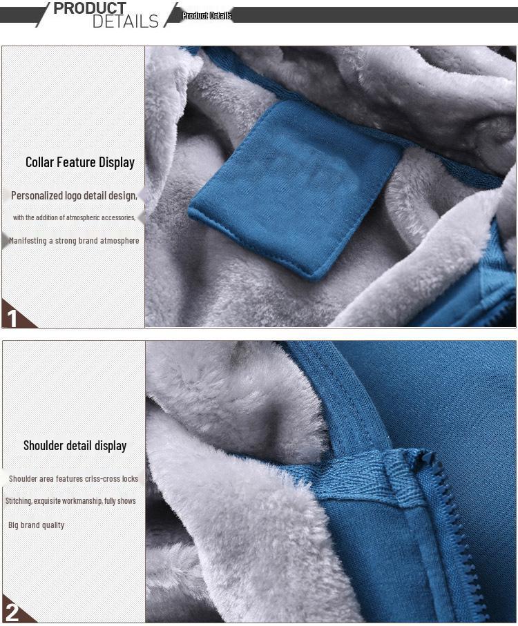 Мужская теплая толстая хлопковая куртка с капюшоном и флисовой подкладкой 2021