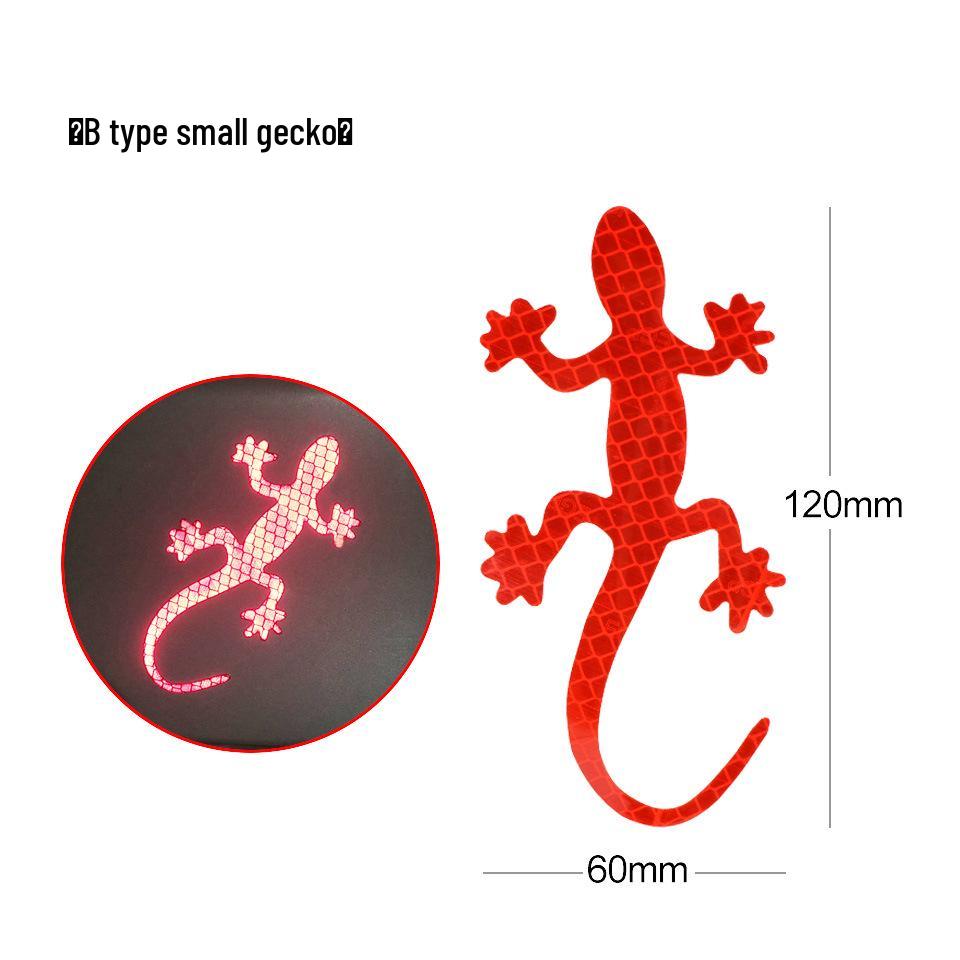 3D Светоотражающая эмблема геккона для автомобиля: Креативная наклейка на хвост и защита от царапин