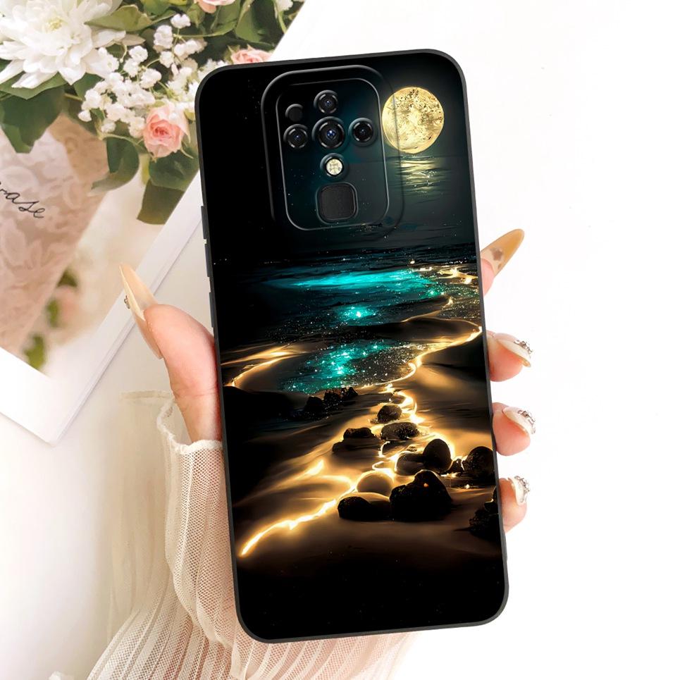 For Tecno Camon 16 CE7 16 Pro 16 Premier CE9 Phone Case Bow Pattern Flower Butterfly Girly Back Cover Silicone Soft Casing