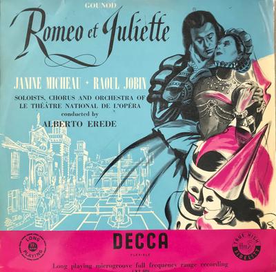 Виниловая пластинка RAOUL JOBIN JANINE MICHEAU Избранное из «Ромео и Джульетты» LXT5021 Decca 1955 Великобритания Классика Б/у