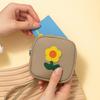 Multifunctional Small Flower Wallet Lovely Earphone Storage Bag Mini Lipstick Bag  Travel