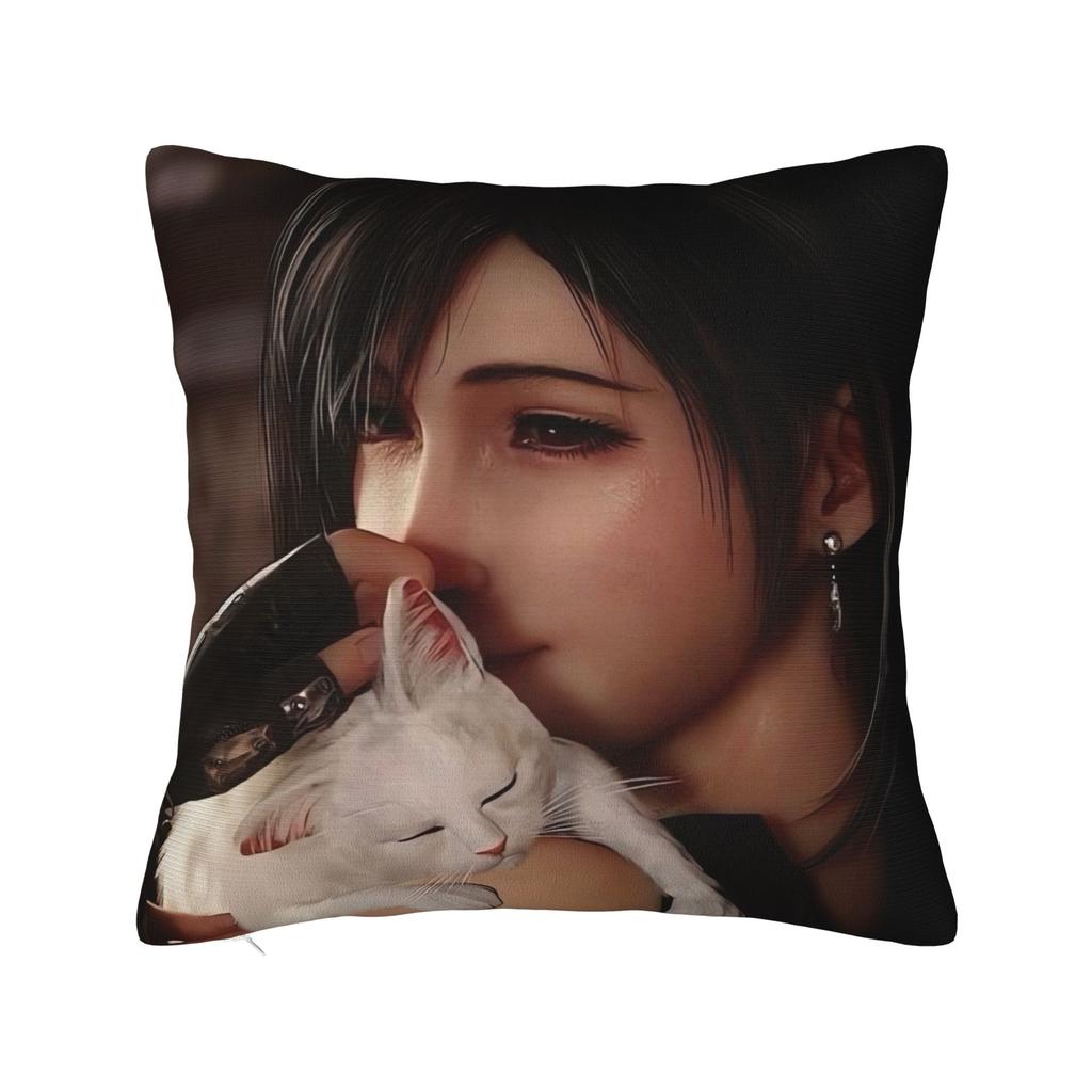 FF VII Pillowcases Cute Funny Pillow Case For Sofa Couch Bed Living Room Graphic Pillow Cover