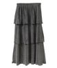 American Holik Lame Cut Tiered L Skirt, Skirt, Women's, HD51L1L0200, Gray,