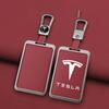 Автомобильная наклейка Tesla Мода Цинк Автомобильный сплав Умная NFC-карта Чехол для ключа Защитная оболочка Брелок Аксессуар для стайлинга автомобиля Для Tesl
