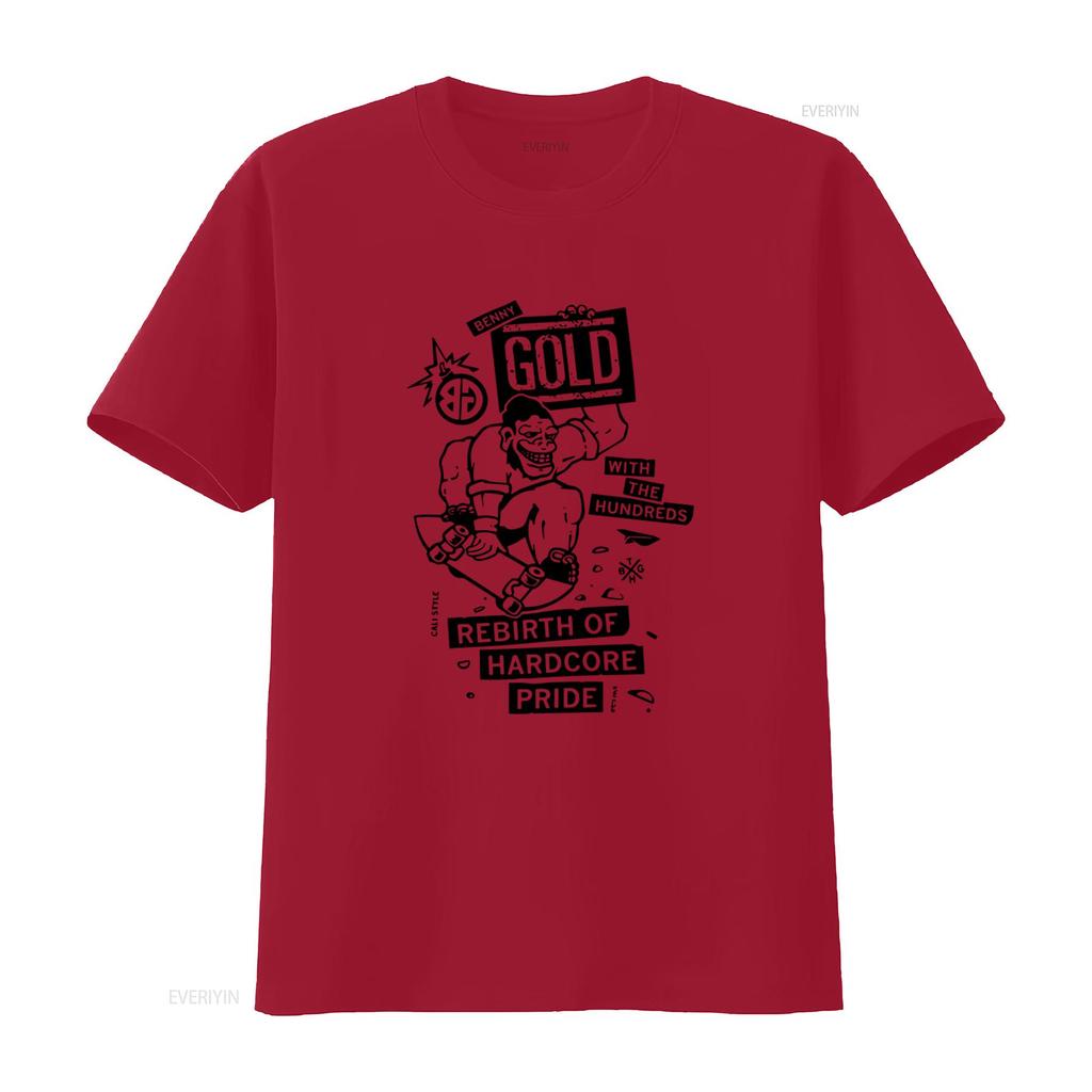 The Hundreds Benny Gold T Shirt Gorilla Biscuits Bold Hardcore Pride Rebirth of SxE NYHC Streetwear vintage Washed streetwear