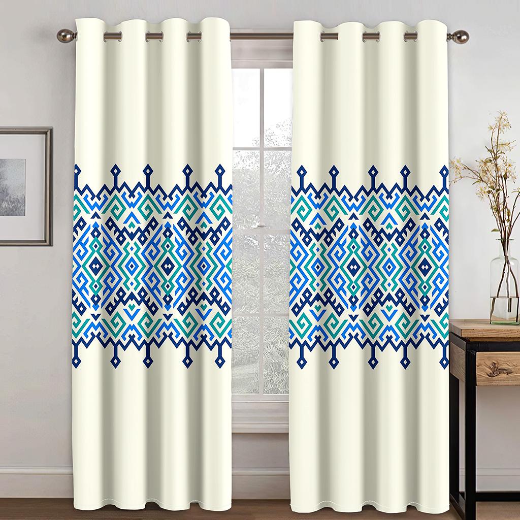 Роскошные серые эфиопские эритрейские традиционные шторы в стиле бохо-саба, бесплатная доставка, 2 шт., тонкие шторы для гостиной, спальни, декор окна