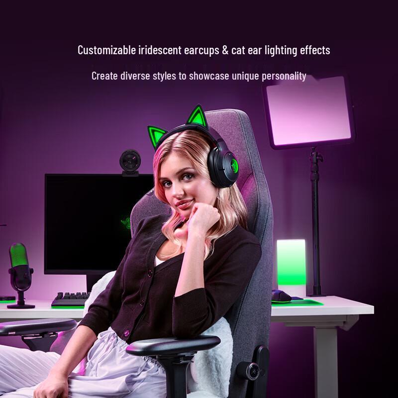 Razer Kraken Kitty V2 Bluetooth Wireless Gaming Headset