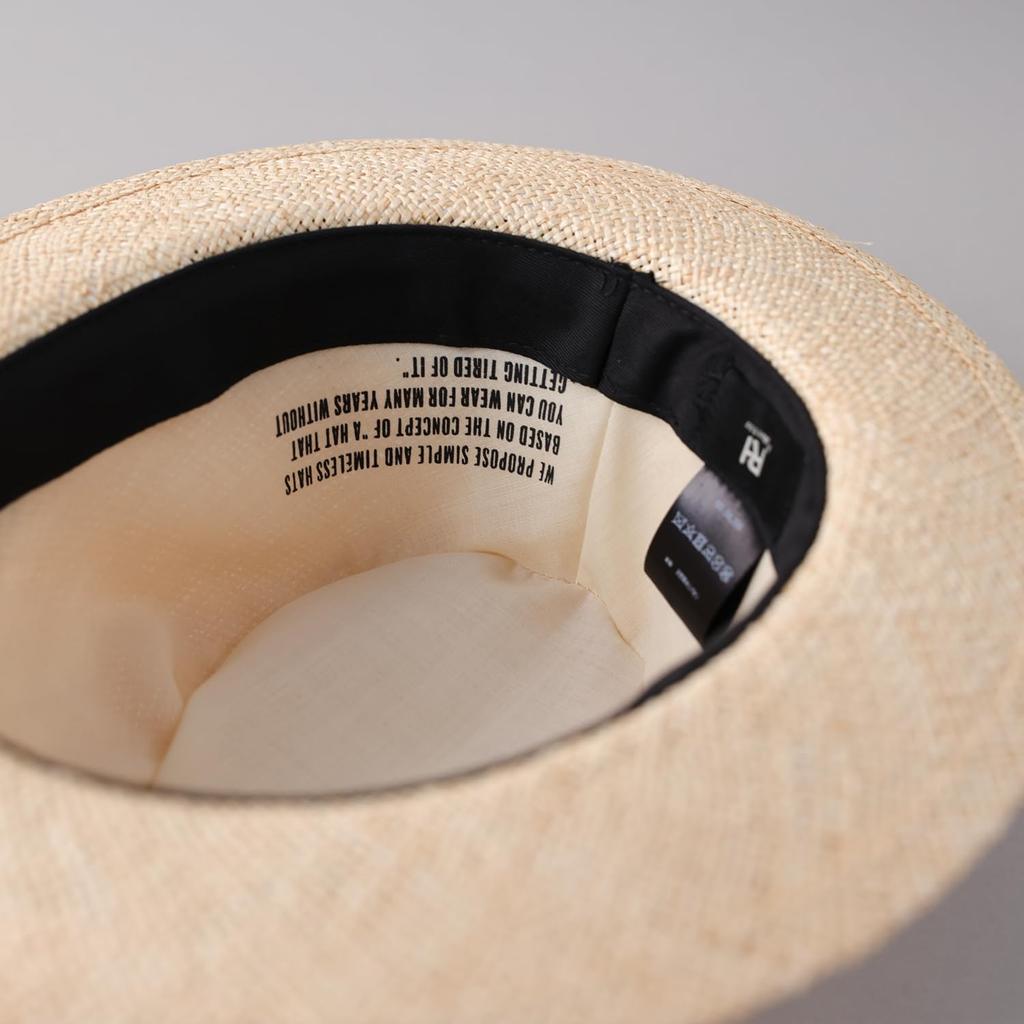 [Reck Hatter] Bao Hat, Fedora, Hat, Straw Hat, Hat, Straw Hat, Spring, Summer, Autumn, Gentleman's Hat, Men's BAO HAT RH-209 M