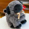 23cm Sheep Plush Toys PP Cotton Baby Goat Keychain Standing Goat Plush Doll  Room Decoration