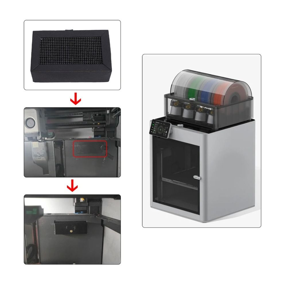 Activated Carbon Air Filter 3D Printer Air Filter Accessory for Lab Models Odor Control for Lab Printers Printer Purifier