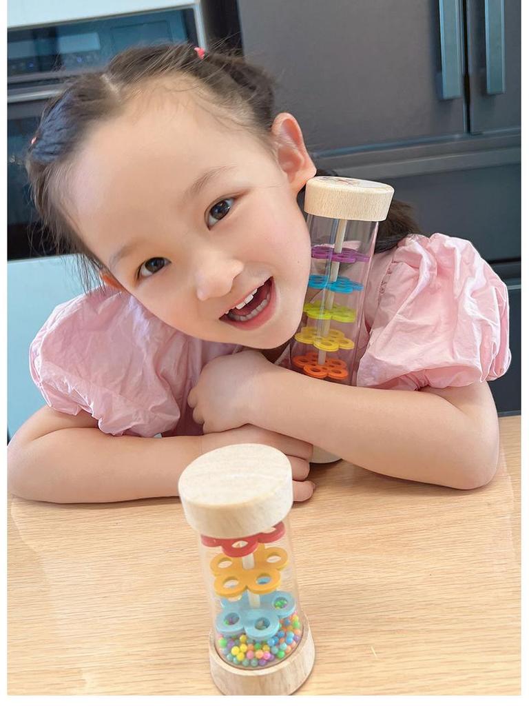 Деревянная дождевая палка для детской музыки и развития координации Монтессори игрушка