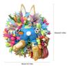 2025 New Easter Bunny Wreath Door Garland Pendant Garland Decoration Happy Bunny Home Party Creative Garland Easter Decor