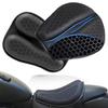 Anti-Slip Motorbike Gel Seat Pad 3D Honeycomb Shock-Absorbing Motorcycle Seat Cushion Breathable Motorcycle Seat Cover Accessory