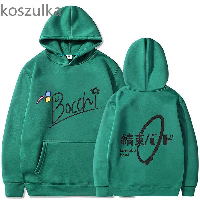 2023 толстовки унисекс Bocchi The Rock, черная толстовка с капюшоном Hitori Gotou, зимняя одежда большого размера, пуловер, уличная одежда с длинными рукавами