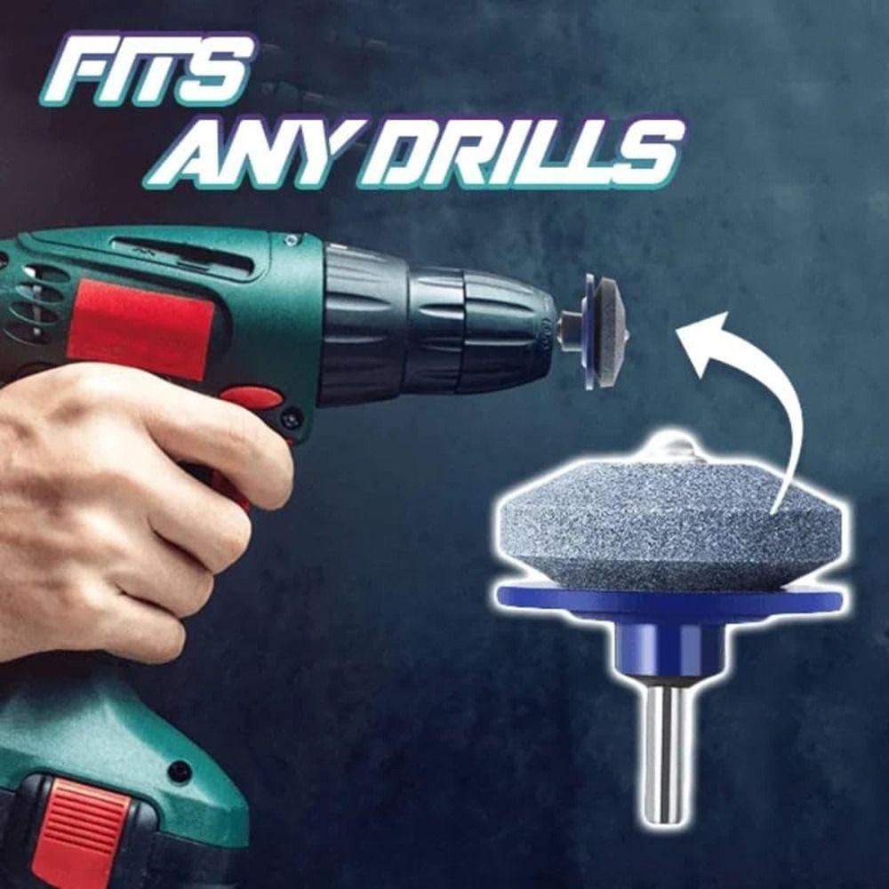 Universal Lawnmower Dull Blade Sharpener Grindstones for Any Power Hand Dril