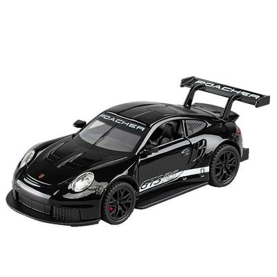 1/32 Porsche 911 GT3 RS литой сплав модель спортивного автомобиля звук и свет детские игрушки