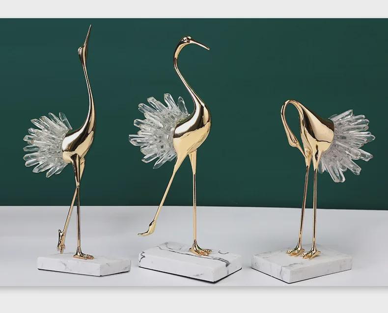 Роскошный прозрачный хрустальный кран набор металлических поделок - мягкая мебель в китайском стиле для гостиной, тумбы под телевизор и крыльца