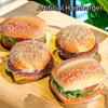 Soft PU Beef Burger Model Realistic Fake Bread Party Decoration Food Simulation Model  DIY Display