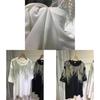 Plus Size T Shirt For Men Women With Geometric Pattern And Rhinestone Embellishments For Summer Casual Wear