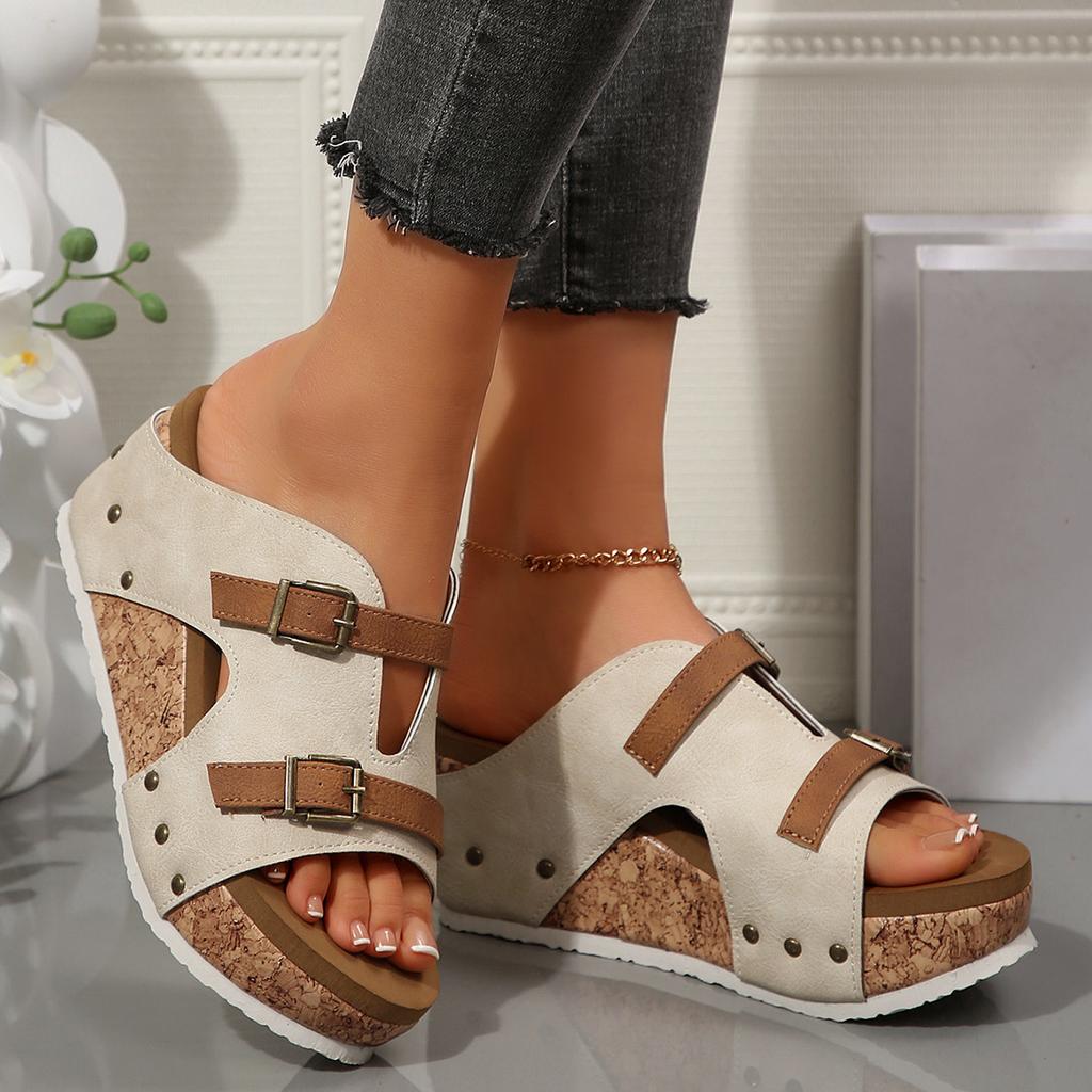 Arrival Women's Summer Platform Wedge Heeled Sandals Comfortable Casual Outdoor Open Toe Beach Slippers