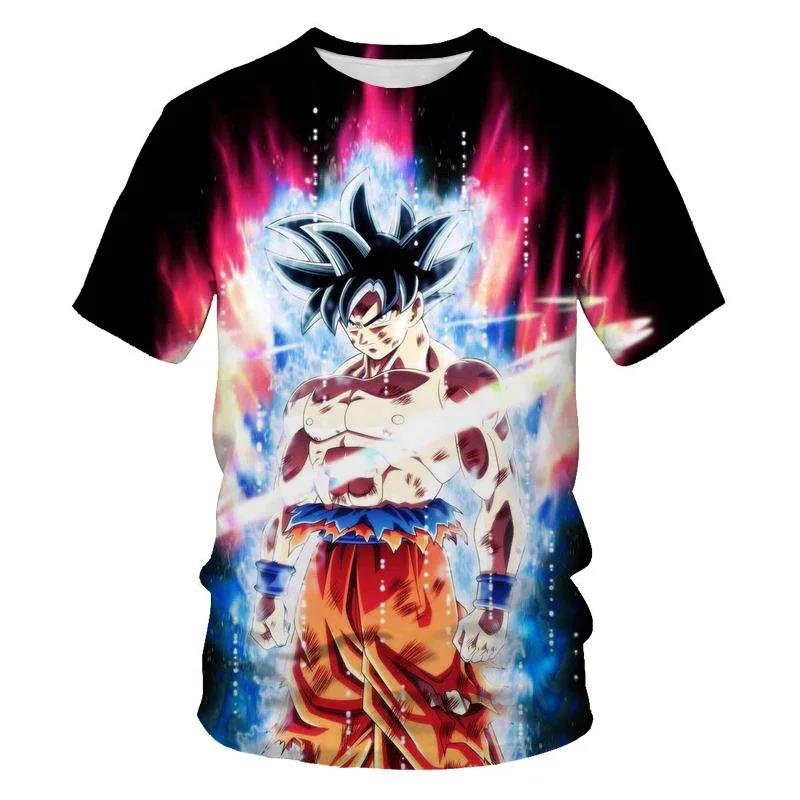 Anime Dragon Ball Son Goku 3D Print Kids Summer Fashion Casual Unisex Children's Clothing Tshirt Tops