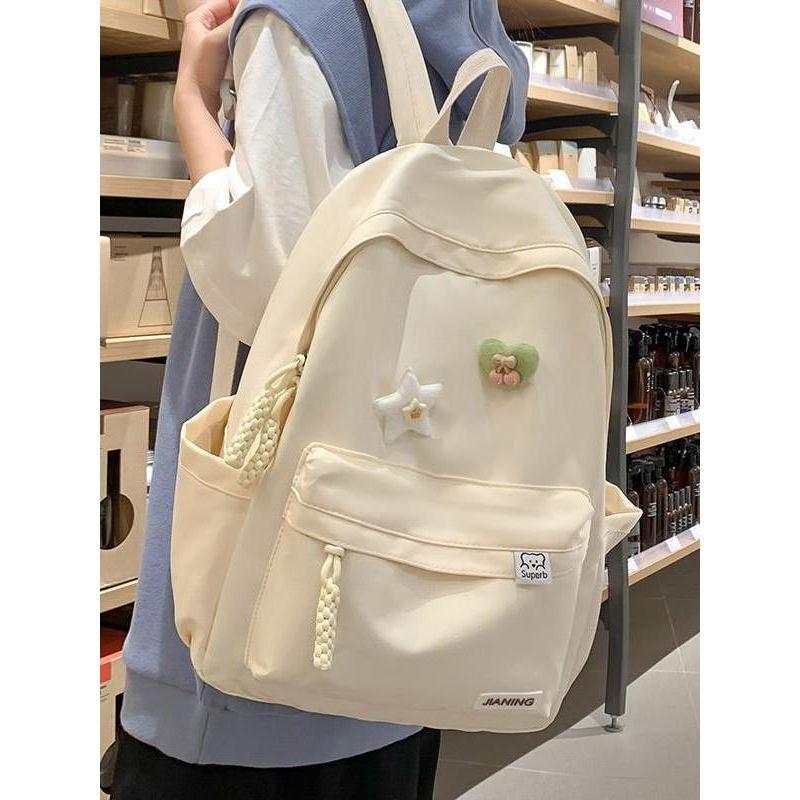 JK Schoolbag Good-looking Simple Junior High School Girls Fresh College Student Niche Design Sense Spring Outing Travel Backpack