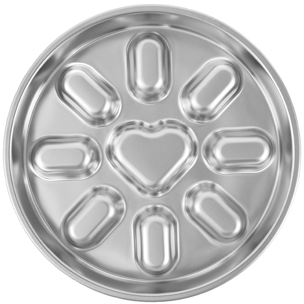 Anti Vomiting Slow Feeder Cat Bowl Stainless Steel Pet Slow Food Bowl with Double Sided Use for Small and Medium Sized Breed