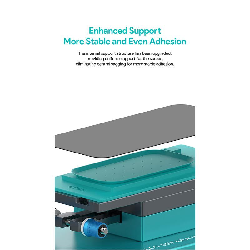 UYUE U-005 Screen Reverse Separation Pad Powerful Adsorption Multi-pore Design Universal Separator Reverse Silicone Pad