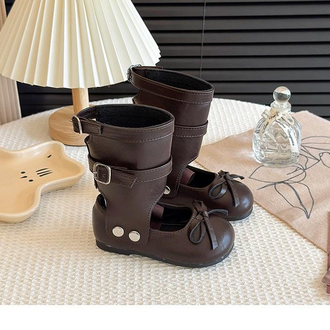 Водонепроницаемая кожаная обувь для девочек на весну/осень - Модная детская обувь на мягкой подошве