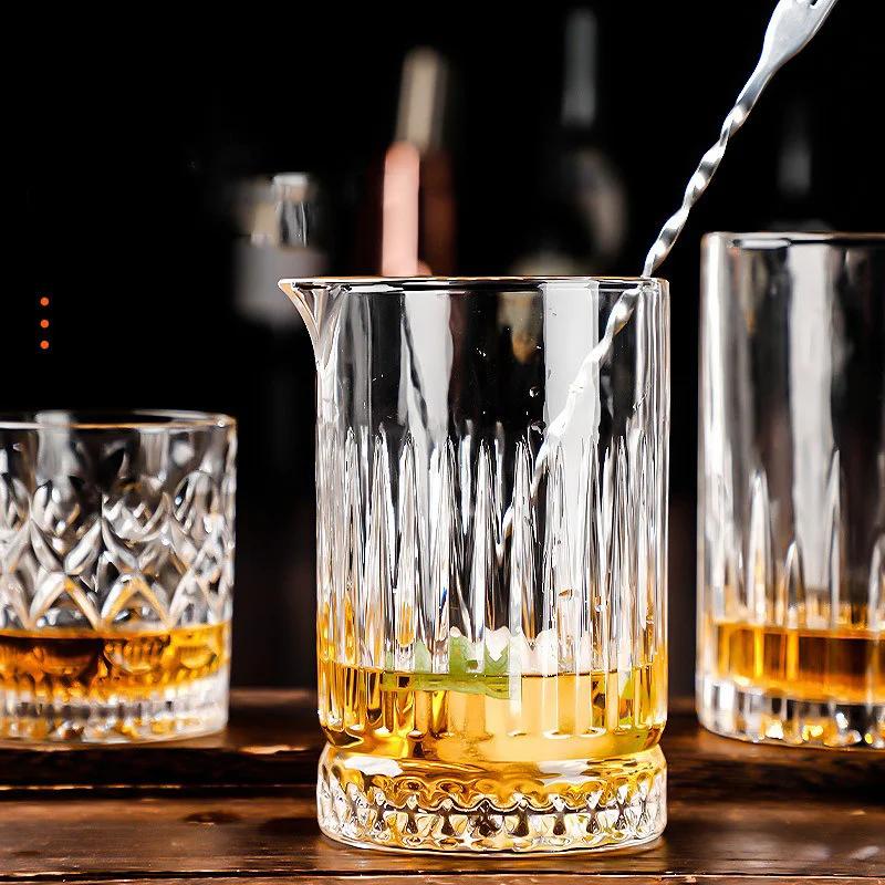 Стакан для виски 700 мл шейкер для коктейлей профессиональные стаканы для смешивания коктейлей хрустальный стеклянный стакан для размешивания барменский инструмент для смешивания