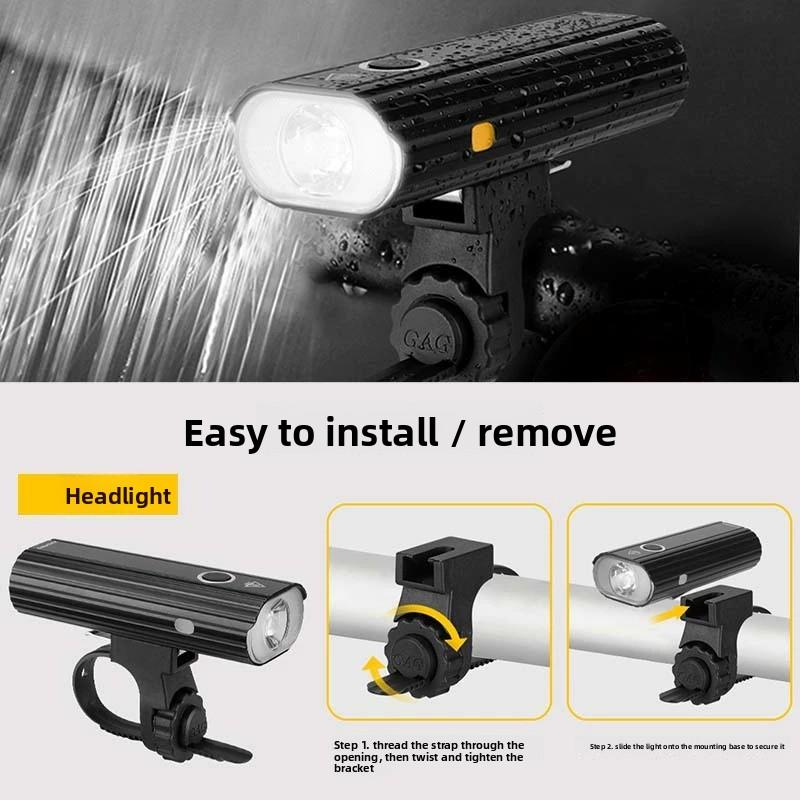 Luz LED recargable para bicicleta, impermeable, alta potencia, accesorios de ciclismo nocturno