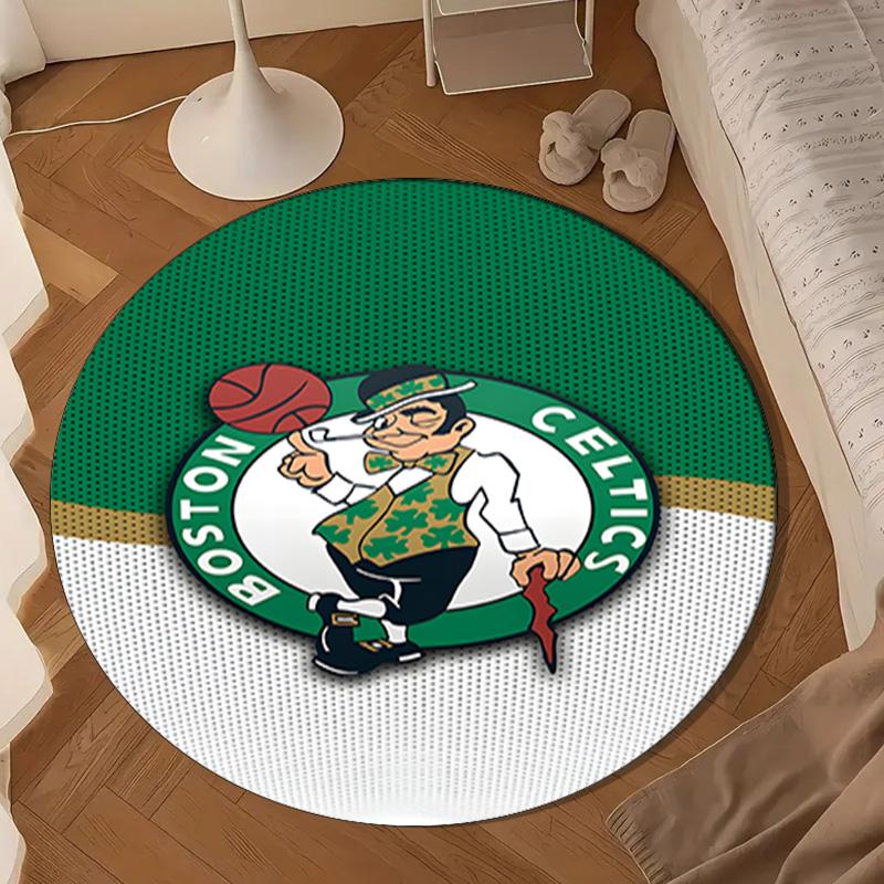 Boston-Celtics Logo Round mat, Anti-slip Circle Carpet Chair rug For livingroom,Bedroom, doormat home decor Gift Christmas Gifts